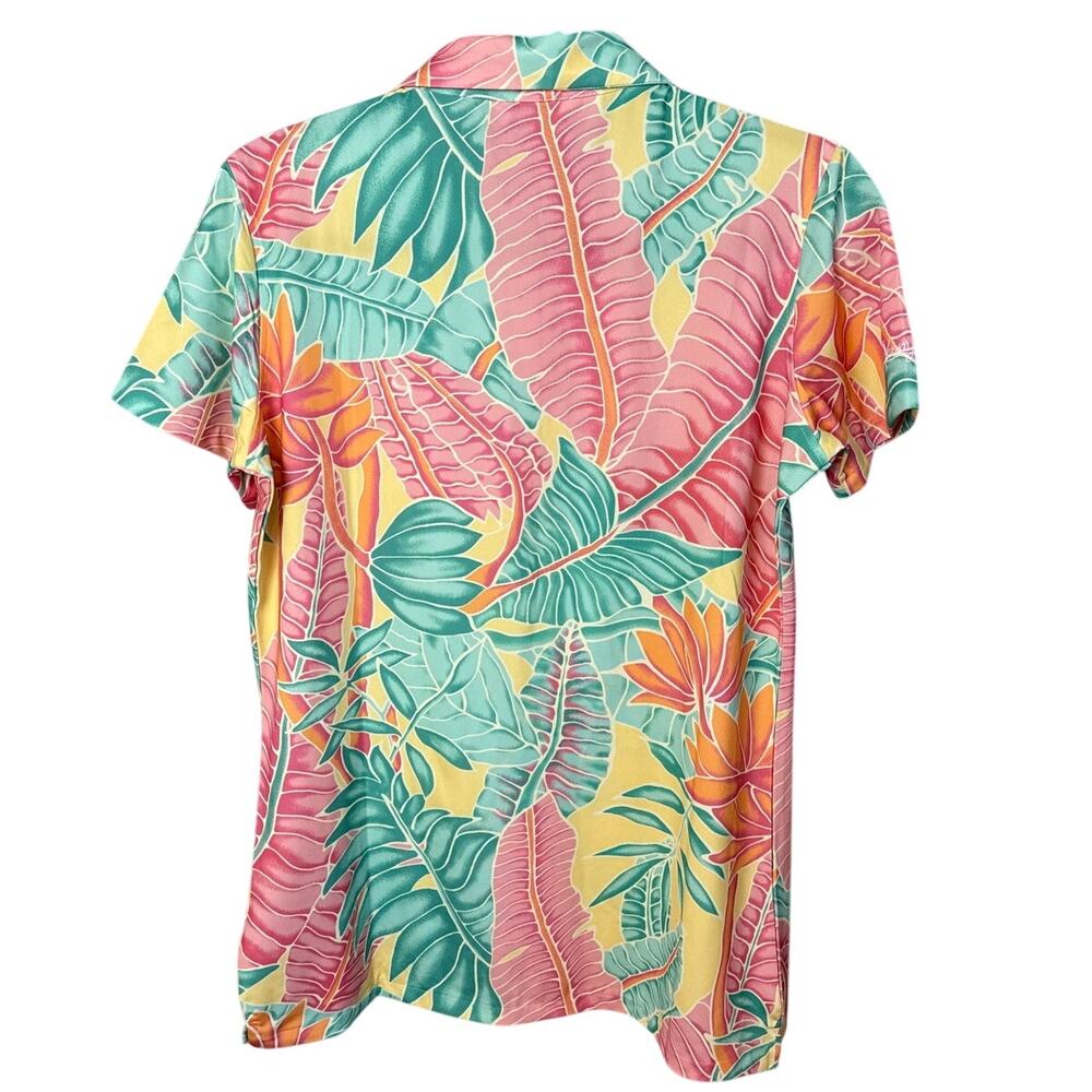 Kenny Flowers Tropical Floral Polo in Pink, Mint & Yellow - Picture 2 of 8